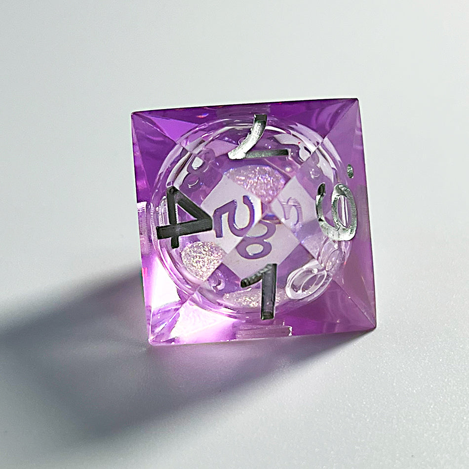 Resin sharp edge Dnd dice set Galaxy d&d dice set for table games