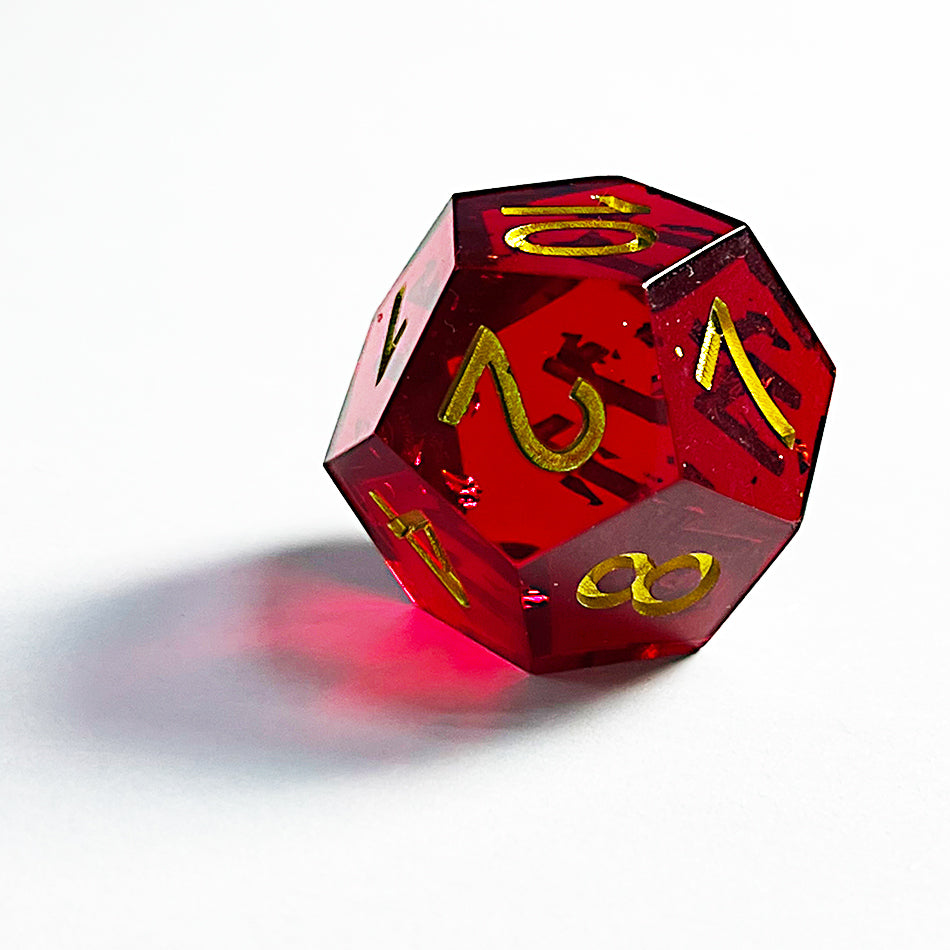 Handmade Sharp Edge DND Dice Set for Dungeons and Dragons TTRPG Games