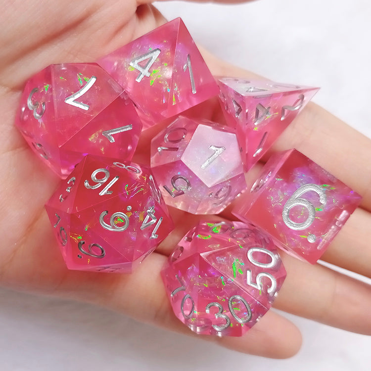 dnd Dice set, Sharp Edge Dice set, RPG Dice Set