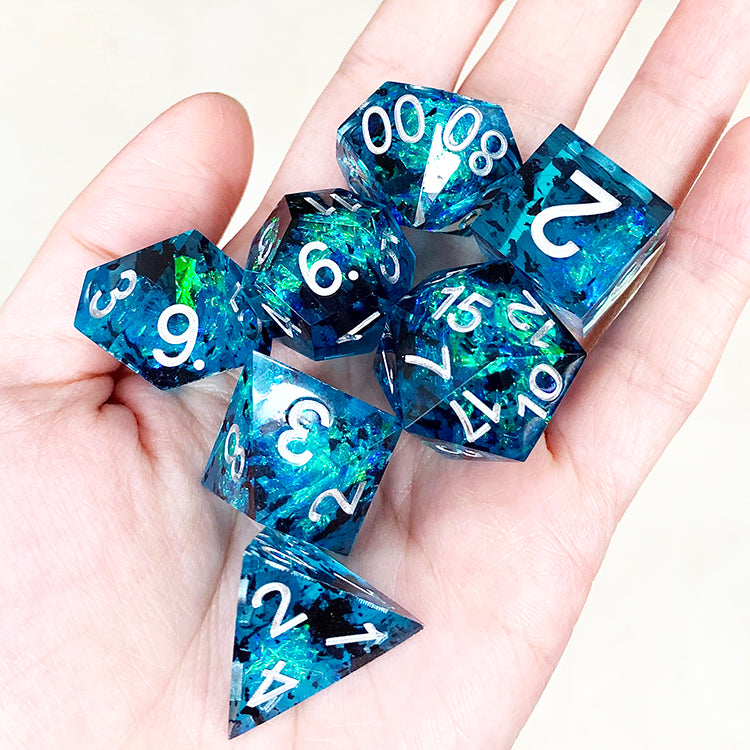 DnD Resin Dice, RPG dice, Dice Set for Dungeons and Dragons, Polyhedral Dice