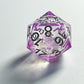 Resin sharp edge Dnd dice set  Galaxy d&d dice set for table games