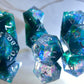 Green DND Dice Set Resin Polished Edge Polyhedral Dice Set