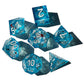 Full Set Handmade Resin Sharp Edge Dice Polyhedral Dice Set Set - Dungeons and Dragons Starry Liquid Core Koi Fish