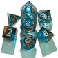 DnD Resin Dice, Handmade Liquid Core Resin Dice, Handmade Resin Sharp Edge Dice, Polyhedral Dice Set, DnD Dice