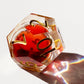 Red Blood Liquid Core Resin Dice Set