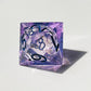 Glittering liquid core dice set for role playing games , Blue liquid core dice set , Dungeons and dragons dice set , Glittering d&d dice set