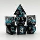 Black Goldleaf Resin Dice Set