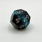 Black Goldleaf Resin Dice Set