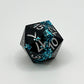 Black Goldleaf Resin Dice Set