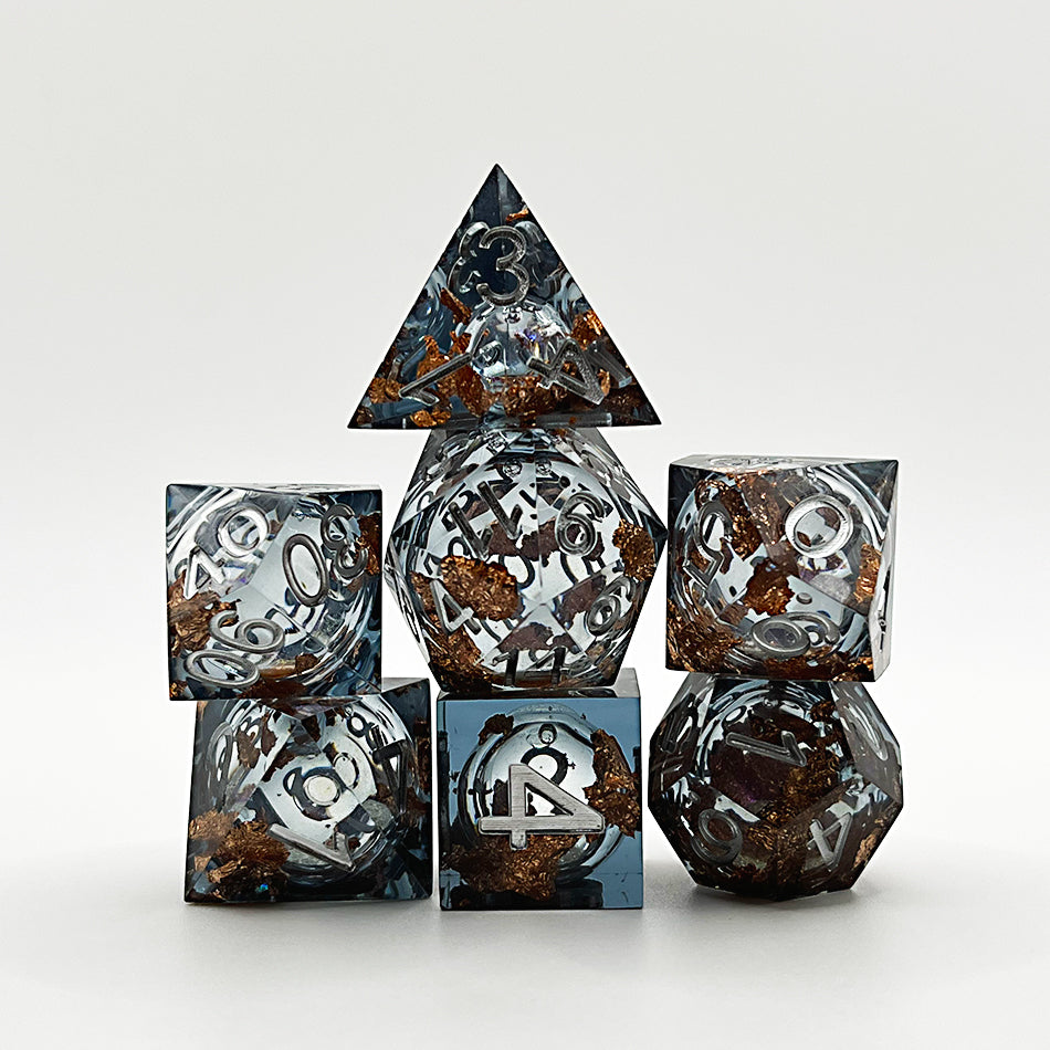 Dnd dice set liquid core for role playing games , liquid core dice set , liquid core dnd dice