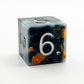 Handmade stone marble dice full set