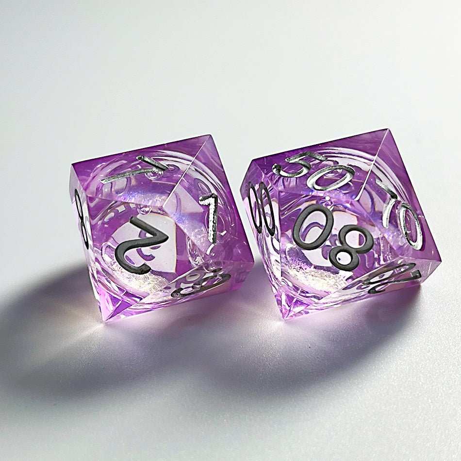Resin sharp edge Dnd dice set  Galaxy d&d dice set for table games