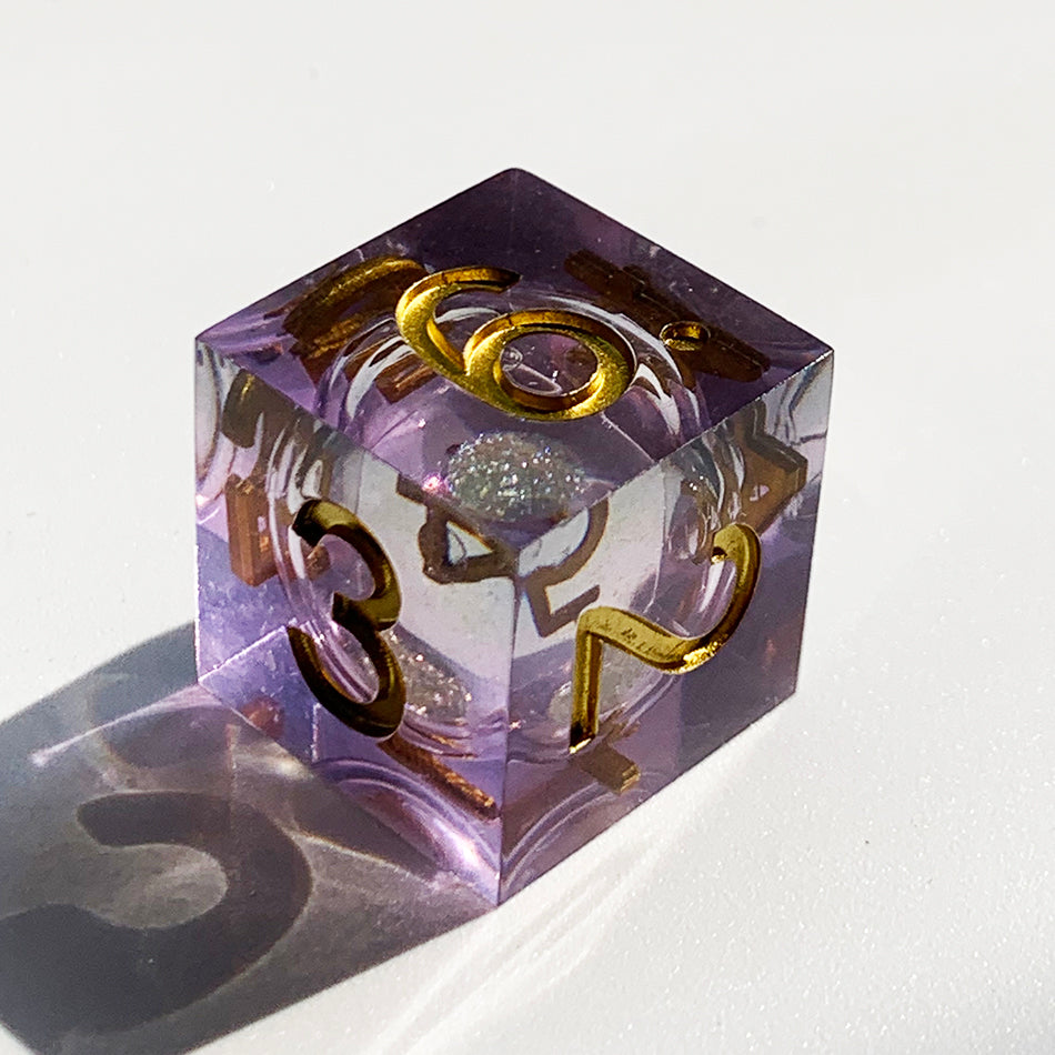 Handmade Liquid Core Resin Dice, Resin Sharp Edge Dice, Polyhedral Dice, DnD Dice Set, Magice the gathering
