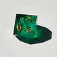DnD Green Resin Dice, RPG dice, Dice Set for Dungeons and Dragons, Polyhedral Dice