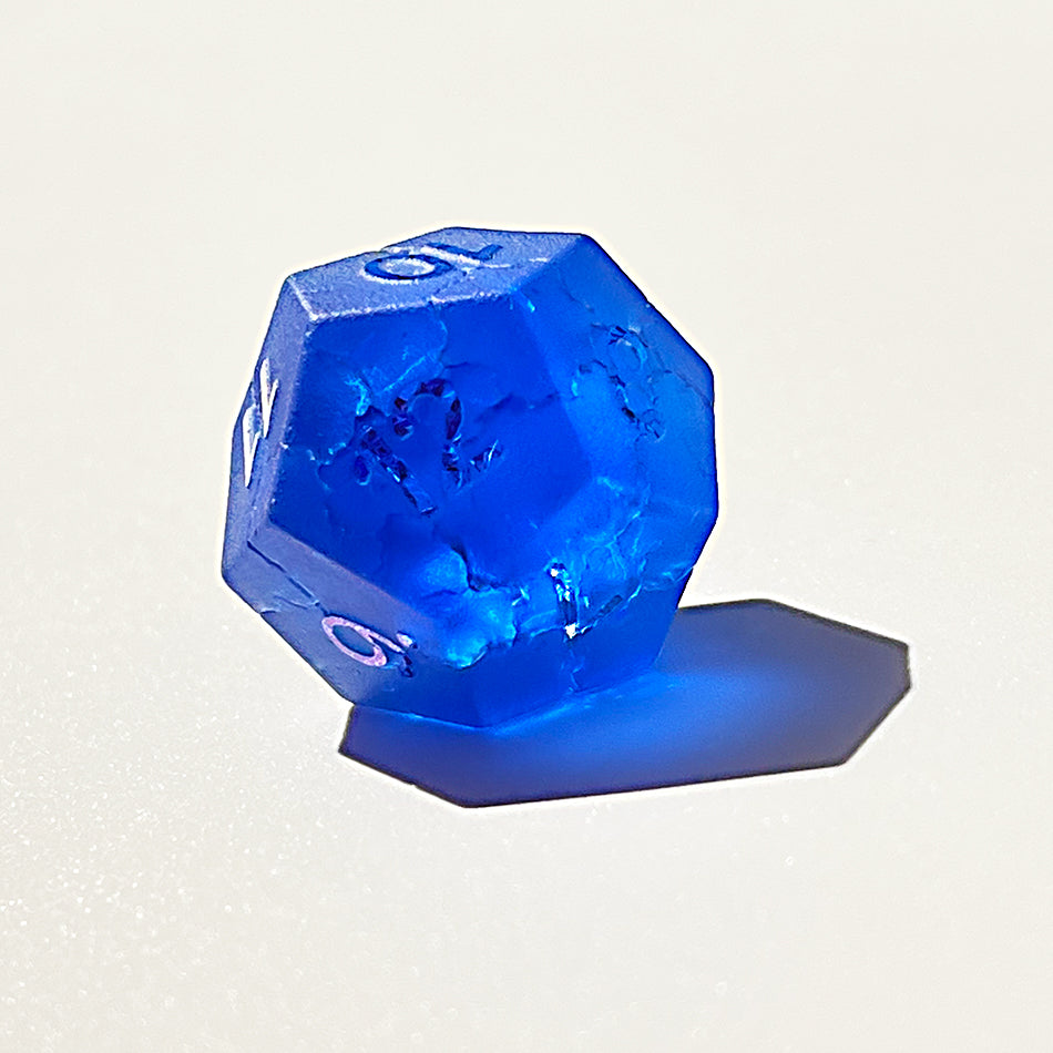 Blue Labradorite Gemstone Dice Set