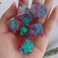 Sharp Edge DND Dice Set Handmade 7 Accessories Dice for Dungeons and Dragons TTRPG Games