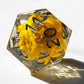 Sharp Resin flower inside 7 DND dice for Dungeons and Dragons(only for wholesale)