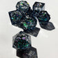 Liquid core dice set for role playing games , Full galaxy dnd dice set for gift , Resin sharp edge dice set liquid core , 7 PCS d&d dice set