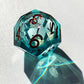 Handmade liquid core resin dnd dice