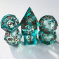 Handmade liquid core resin dnd dice