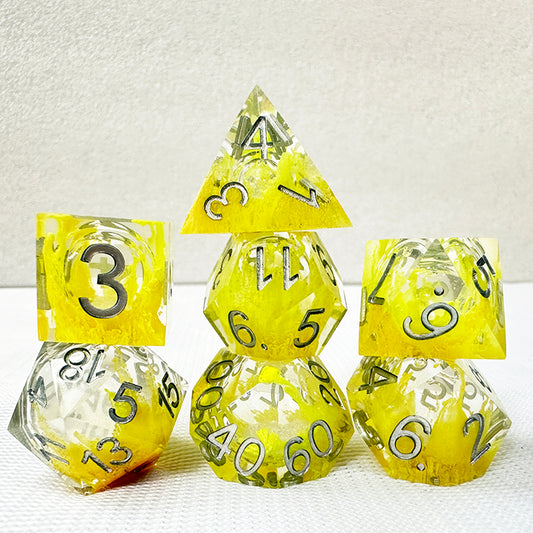 Liquid core dice set for role playing games , Dungeons and dragons dice set dnd , Galaxy d&amp;d dice set , Liquid core dnd dice set