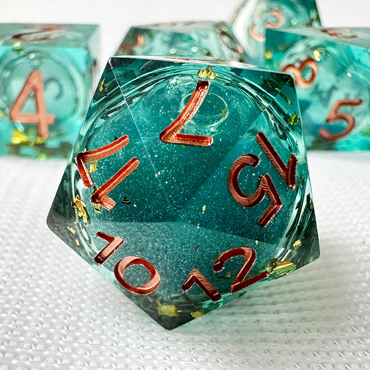 Symphony Crystal Starry Sky Coc Dice,Coc Dice, Dnd liquid core dice