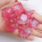 dnd Dice set, Sharp Edge Dice set, RPG Dice Set