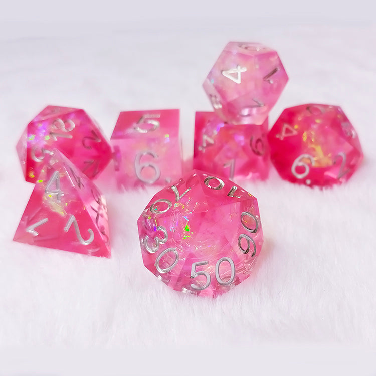 dnd Dice set, Sharp Edge Dice set, RPG Dice Set