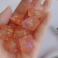 Handmade Dungeons and Dragons Dice , Resin Sharp Edges Dice D&D Dice Set